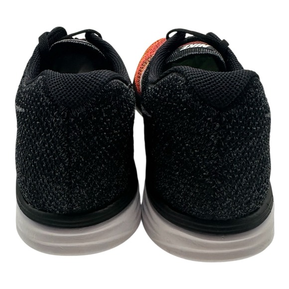 Nike FlyKnit Lunar3 Running Shoes‎ Mens Sz 9.5 Black White Hot Lava 698181-00 main image 6